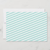 Blue Winter Onederland Erster Geburtstag Einladung (Rückseite)