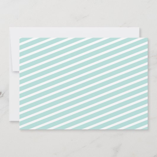 Blue Winter Onederland Erster Geburtstag Einladung (Rückseite)