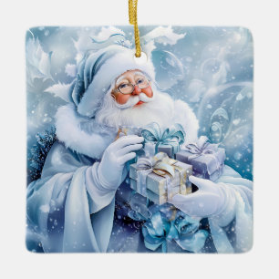 Blue Winter Ornament