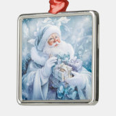Blue Winter Ornament Aus Metall (Links)