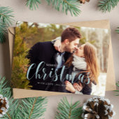 Blue Winter Pines Foto Greeting Karte