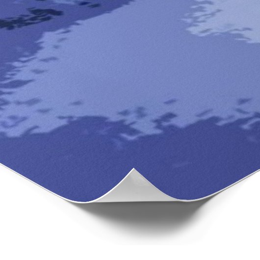 Blue Winter Pond Poster (Ecke)
