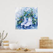 Blue Winter Poster (Küche)