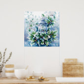 Blue Winter Poster (Küche)