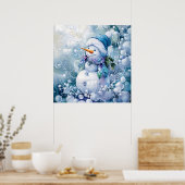 Blue Winter Poster (Küche)