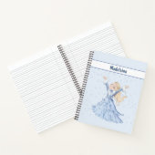 Blue Winter Princess Girls Personal Notizblock (Innenseite)
