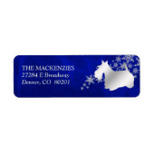 Blue Winter Scottish Terrier Rücksendeadresse (Vorne)