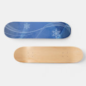 Blue Winter Skateboard (Horizontal)