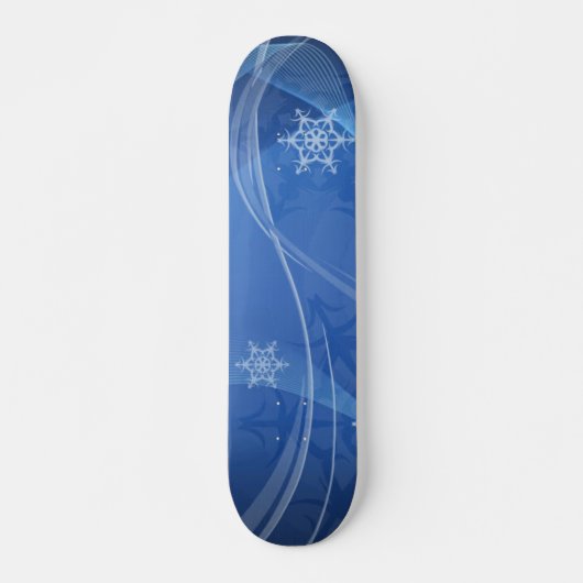 Blue Winter Skateboard (Vorne)