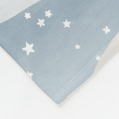 Blue Winter Snowfall Wave Personalized Pattern Fleecedecke (Ecke)