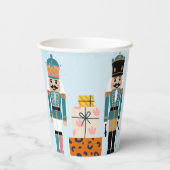 Blue Winter Snowflakes Nutcracker Baby Dusche Pappbecher (Rückseite)