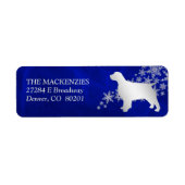 Blue Winter Spaniel Rücksendeadresse (Vorne)