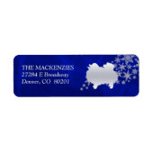 Blue Winter Spitz Rücksendeadresse (Vorne)