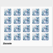 Blue Winter Stickers (Blatt)