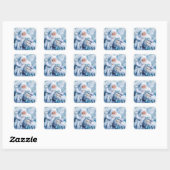 Blue Winter Stickers (Blatt)