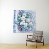Blue Winter Tapestry Wandteppich (Beispiel (Horizontal))