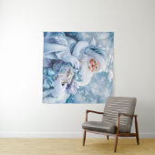 Blue Winter Tapestry Wandteppich (Beispiel (Horizontal))