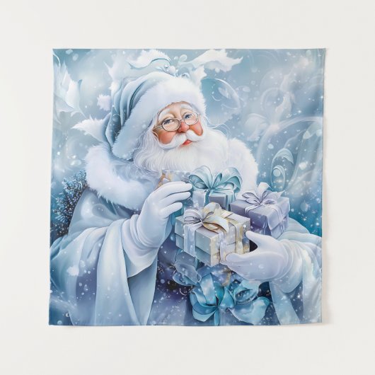 Blue Winter Tapestry Wandteppich (Vorderseite)