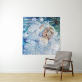 Blue Winter Tapestry Wandteppich (Beispiel (Horizontal))
