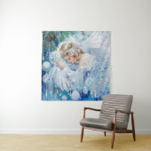 Blue Winter Tapestry Wandteppich (Beispiel)