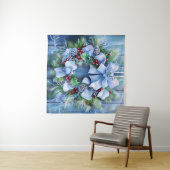 Blue Winter Tapestry Wandteppich (Beispiel (Horizontal))