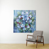 Blue Winter Tapestry Wandteppich (Beispiel)