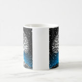 Blue Winter Tree - Schnee Kaffeetasse (Mittel)