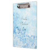 Blue Winter Watercolor-Stil Klemmbrett (Links)