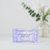 Blue Winter Wedding Cards Begleitkarte (Stehend Vorderseite)