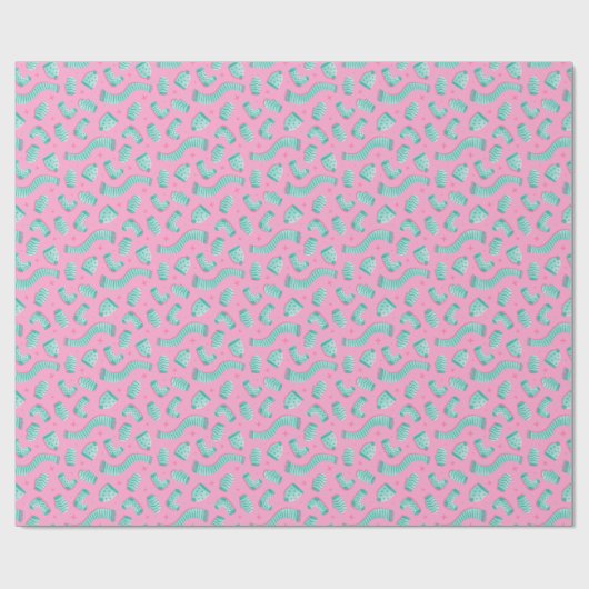 Blue Winter Weihnachtsgeschenk Geschenkpapier (Flach)