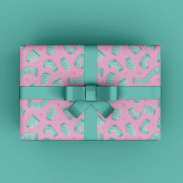 Blue Winter Weihnachtsgeschenk Geschenkpapier