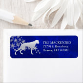 Blue Winter Weimaraner Rücksendeadresse (Insitu)