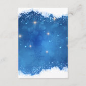 Blue Winter Wonderland Details Card | Snowflakes Begleitkarte (Rückseite)