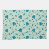 Blue Winter Wonderland Handtuch (Horizontal)