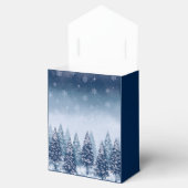 Blue Winter Wonderland Pine Christmas Geschenkschachtel (Geöffnet)