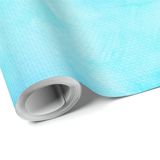 Blue Winter Wonderland Snowflake Geschenkpapier (Rolleneckpunkt)