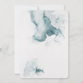 Blue Winter Wonderland Wedding speichern Sie die D Save The Date (Rückseite)