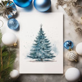 Blue Winter Wonderland Weihnachts-Party Einladung