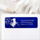 Blue Winter Yorkshire Terrier Rücksendeadresse (Insitu)