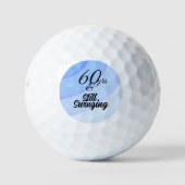 Blue Wirbel 60 Jahre Golfball (Vorderseite)
