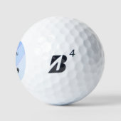 Blue Wirbel 60 Jahre Golfball (Logo)
