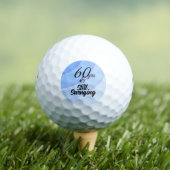 Blue Wirbel 60 Jahre Golfball (Insitu T-Shirt)