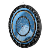 Blue Wirbel Custom Dart Board Dartscheibe (Vorderseite rechts)