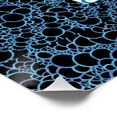 Blue Wirbel Fish Poster (Ecke)