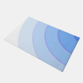 Blue Wirbel Fußmatte (Schrägansicht)