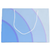 Blue Wirbel Gift Bag Große Geschenktüte (Vorderseite)