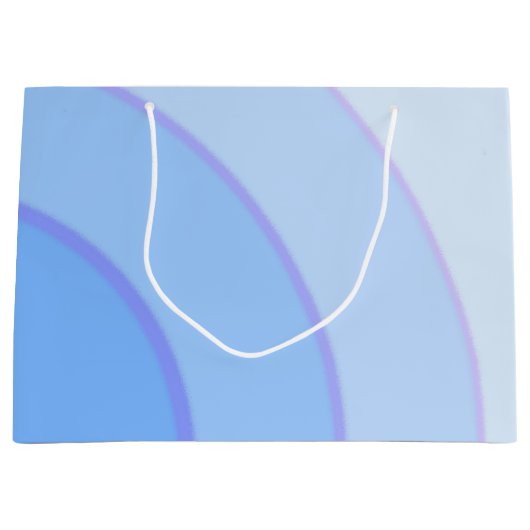 Blue Wirbel Gift Bag Große Geschenktüte (Vorderseite)