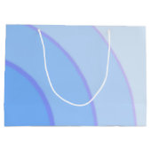 Blue Wirbel Gift Bag Große Geschenktüte (Rückseite)