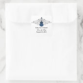 Blue Wirbel Gitarre Save the Date Stickers (Tasche)