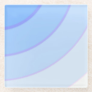 Blue Wirbel Glass Untersetzer